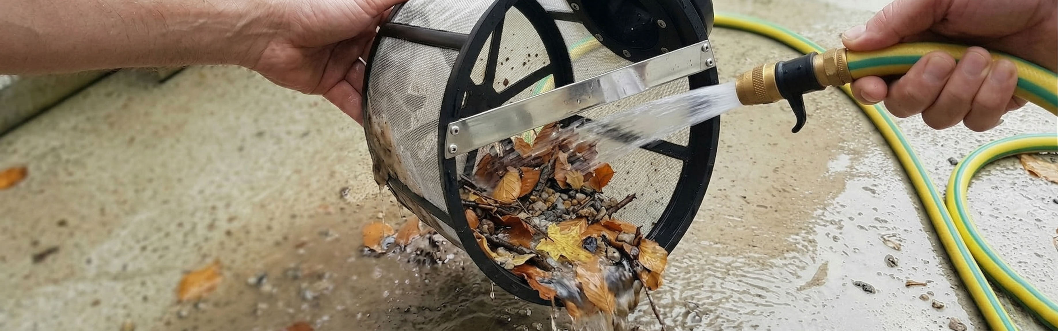 Čistění košíkového filtru